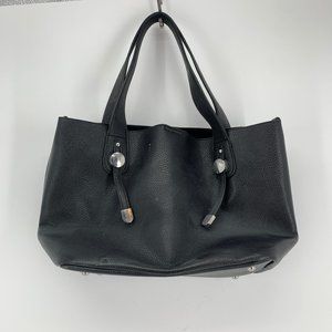 JUSTFAB Womens Black Lightweight Tote Bag